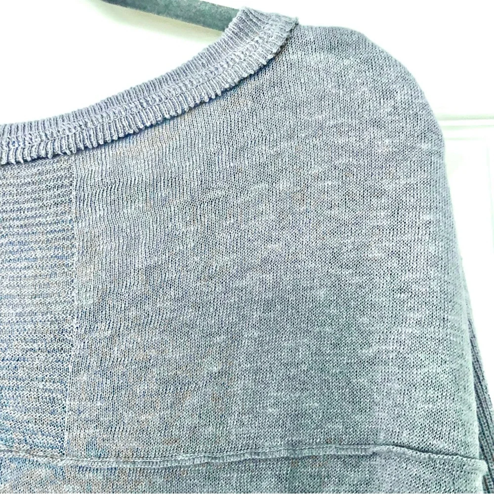 Free People Lace Road Tunic Sweater Pastel Blue